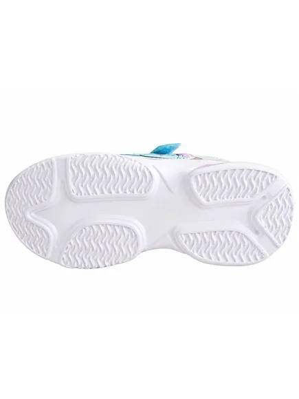 Baskets Stitch enfant - Bleu menthe, jaune et lilas