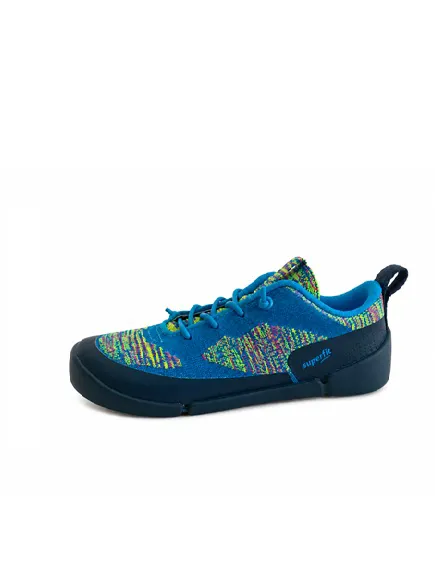 Superfit Barefit Vento Bleu/Turquoise – Basket Barefoot Souple Garçon